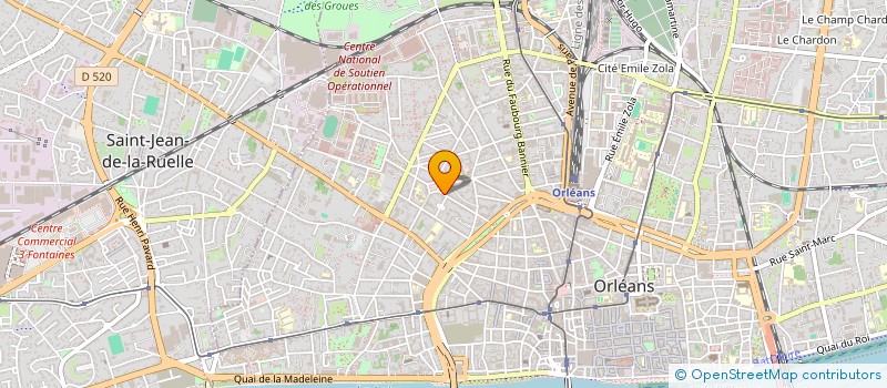 localisation de l'entreprise LA VILLA DUNOIS à ORLEANS