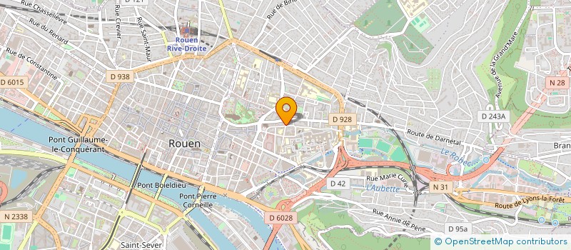 localisation de l'entreprise LA VILLA H à ROUEN