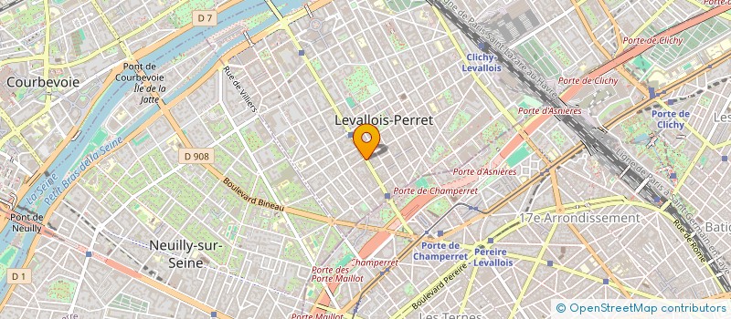 localisation de l'entreprise LA VILLA INDIENNE à LEVALLOIS-PERRET