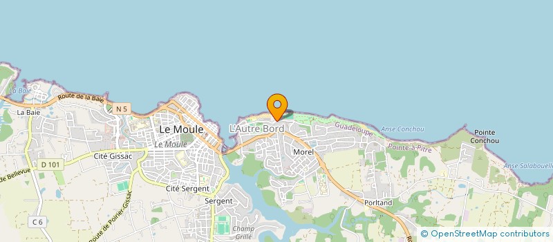 localisation de l'entreprise LA VILLA JOIE à LE MOULE