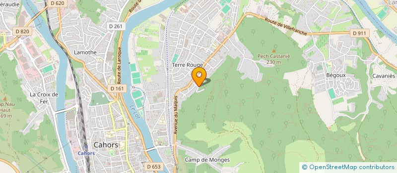 localisation de l'entreprise LA VILLA JOYEUSE  CAHORS