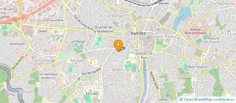 localisation de l'entreprise LA VILLA KERANNA à VANNES