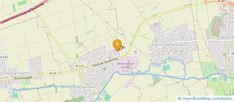 localisation de l'entreprise LA VILLA KOCHERSBERG  ACHENHEIM