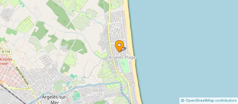 localisation de l'entreprise LA VILLA LES SIRENES à ARGELES-SUR-MER