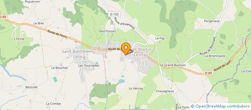 localisation de l'entreprise LA VILLA LESTRA  SAINT-MARTIN-LESTRA