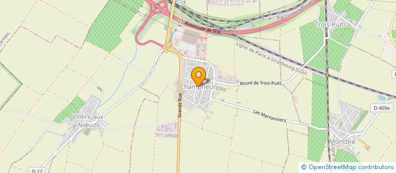 localisation de l'entreprise LA VILLA LILAS  CHAMPFLEURY