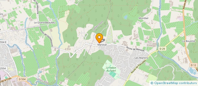 localisation de l'entreprise LA VILLA MADELEINE  LA CRAU