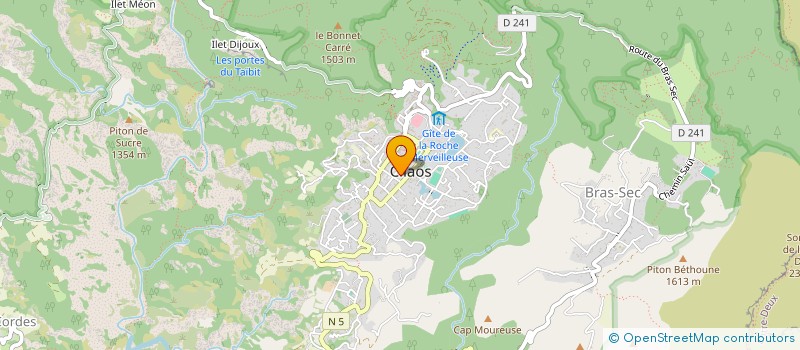 localisation de l'entreprise LA VILLA MADELOW à CILAOS