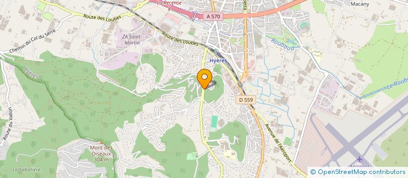 localisation de l'entreprise LA VILLA MAGDALA  HYERES