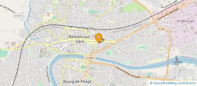 localisation de l'entreprise LA VILLA MARGOT à ROMANS-SUR-ISERE