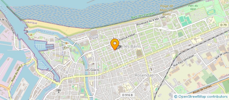 localisation de l'entreprise LA VILLA MARGUERITE à DUNKERQUE