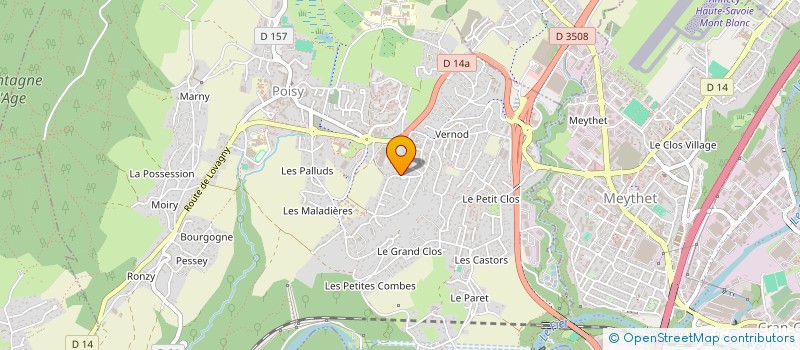 localisation de l'entreprise LA VILLA MARINA  POISY