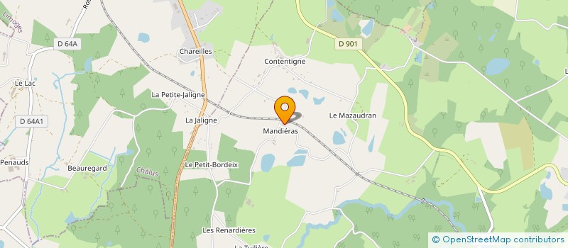 localisation de l'entreprise LA VILLA MENDIERAS à BUSSIERE-GALANT