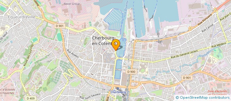 localisation de l'entreprise LA VILLA PATTACHIENS  CHERBOURG-EN-COTENTIN