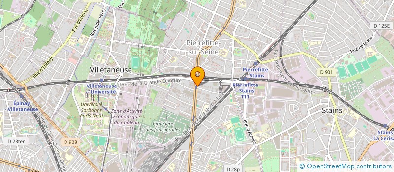 localisation de l'entreprise LA VILLA PLUS  PIERREFITTE-SUR-SEINE