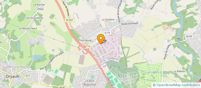 localisation de l'entreprise LA VILLA PORNICAISE à TREILLIERES