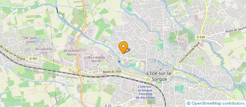 localisation de l'entreprise LA VILLA PORTALET  L'ISLE-SUR-LA-SORGUE