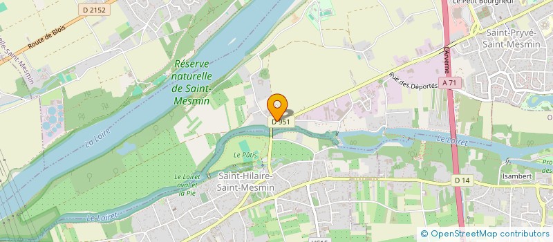 localisation de l'entreprise LA VILLA PRYVE à SAINT-PRYVE-SAINT-MESMIN