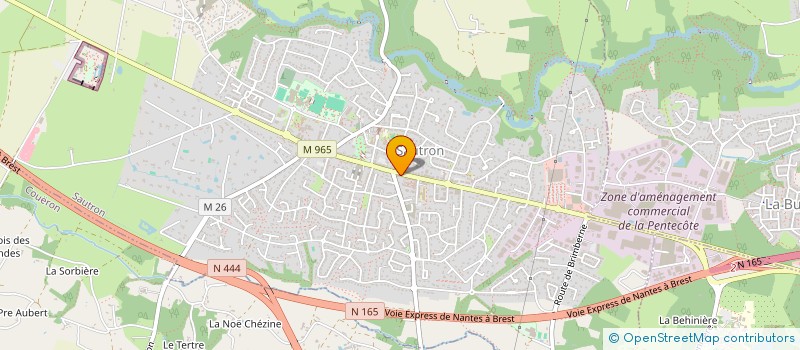 localisation de l'entreprise LA VILLA ROMA  SAUTRON