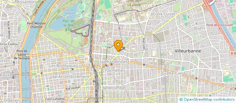 localisation de l'entreprise LA VILLA SAINT LEGER  VILLEURBANNE