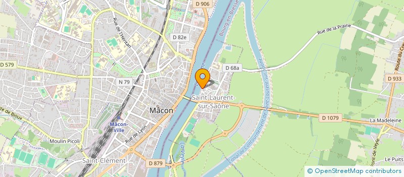 localisation de l'entreprise LA VILLA ST LO à SAINT-LAURENT-SUR-SAONE