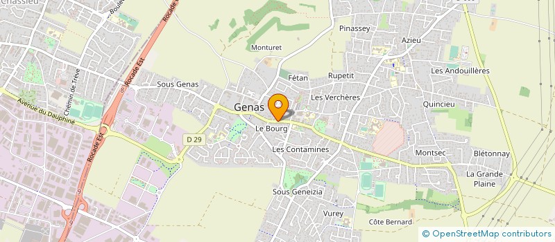 localisation de l'entreprise LA VILLA TOSCANE  GENAS