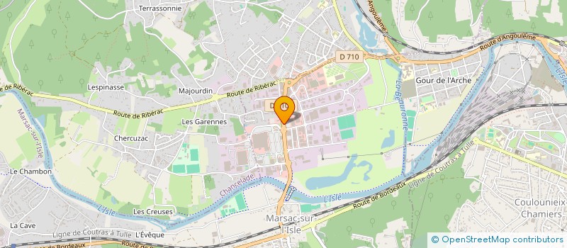 localisation de l'entreprise LA VILLA VAPE PERIGUEUX  MARSAC-SUR-L'ISLE