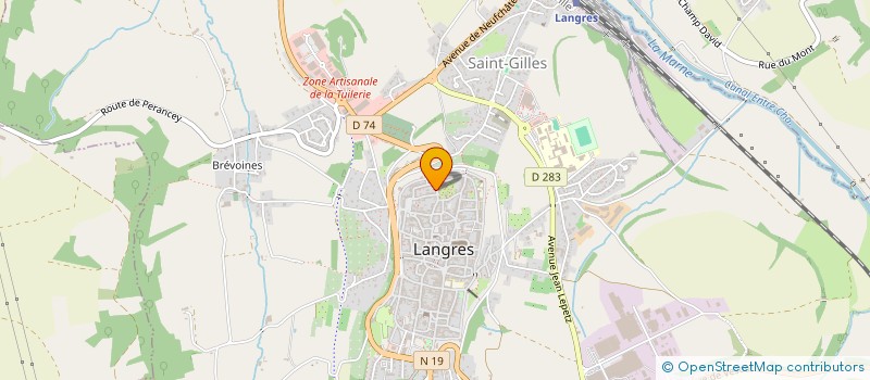 localisation de l'entreprise LA VILLA VAUBAN à LANGRES
