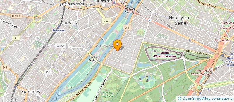localisation de l'entreprise LA VILLA WINDSOR à NEUILLY-SUR-SEINE