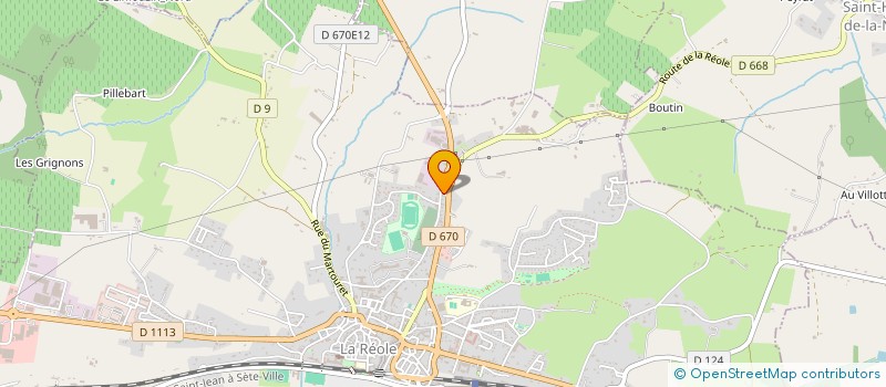 localisation de l'entreprise LA VILLAMEZE  LA REOLE