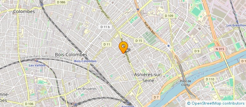 localisation de l'entreprise LA VILLARDIERE à ASNIERES-SUR-SEINE