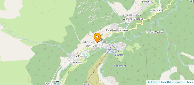 localisation de l'entreprise LA VILLARINE  SAINT-COLOMBAN-DES-VILLARDS