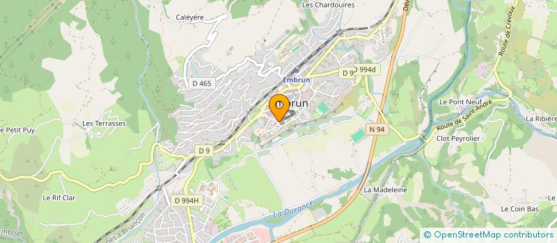 localisation de l'entreprise LA VILLE  EMBRUN