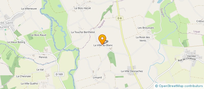 localisation de l'entreprise LA VILLE AU BLANC à TAUPONT