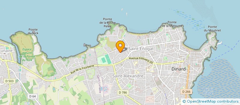 localisation de l'entreprise LA VILLE AUX BICHES  DINARD