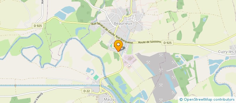 localisation de l'entreprise LA VILLE AUX BOIS  LA VILLE-AUX-BOIS-LES-PONTAVERT