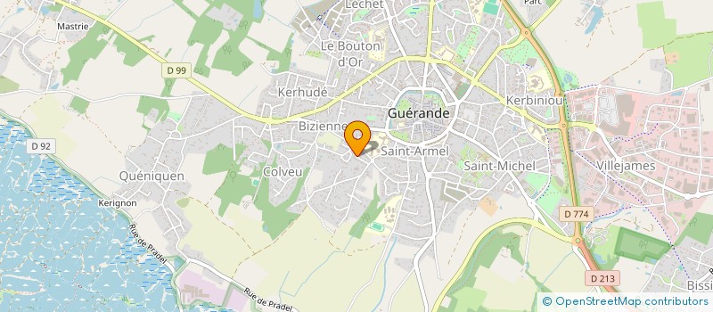 localisation de l'entreprise LA VILLE AUX CLERCS  GUERANDE