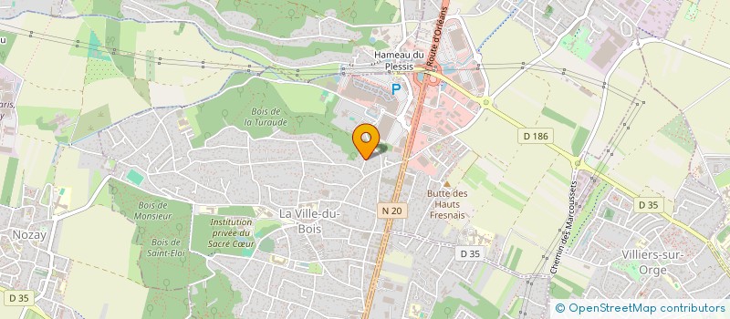 localisation de l'entreprise LA VILLE DU BOIS à LA VILLE-DU-BOIS