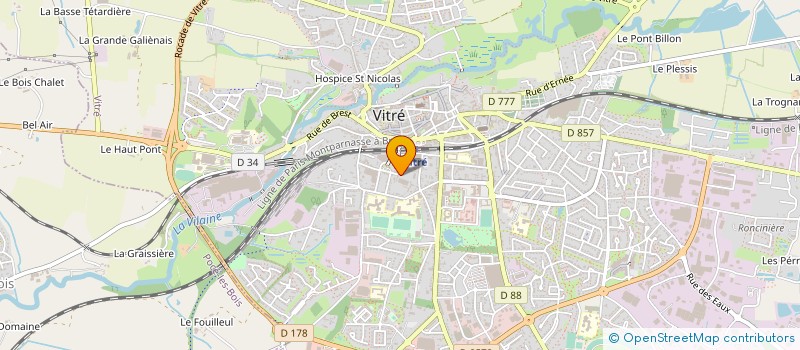 localisation de l'entreprise LA VILLE EN BOIS  VITRE