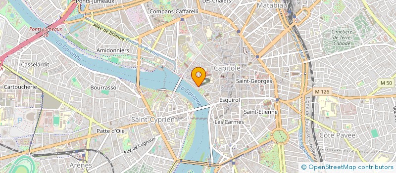 localisation de l'entreprise LA VILLE EN ROSE à TOULOUSE