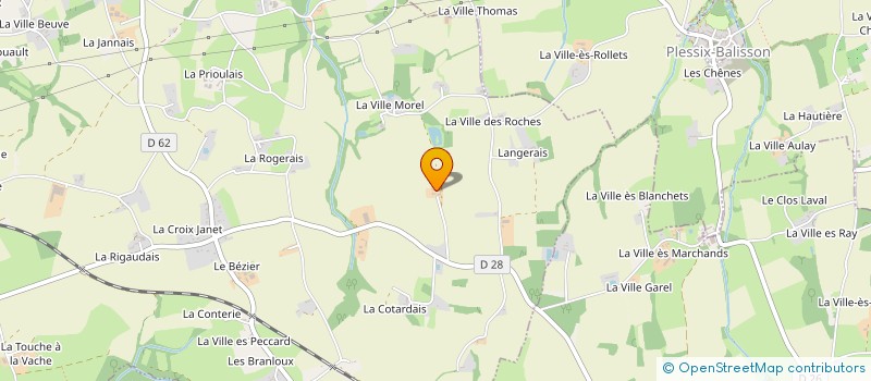 localisation de l'entreprise LA VILLE ES ROUETS  CREHEN