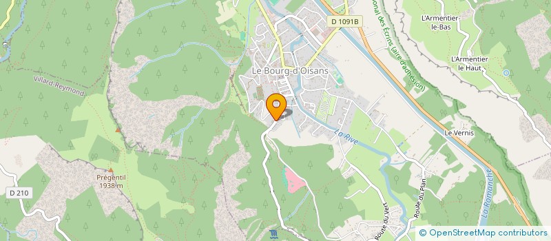 localisation de l'entreprise LA VILLE NOIRE  LE BOURG-D'OISANS