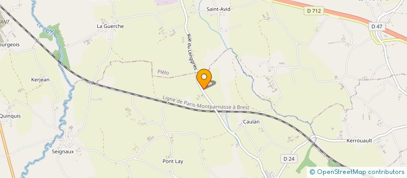 localisation de l'entreprise LA VILLE PORTE AMOUR  PLOUVARA