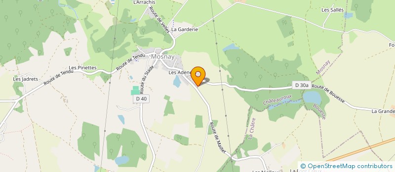 localisation de l'entreprise LA VILLEGIALE à MOSNAY