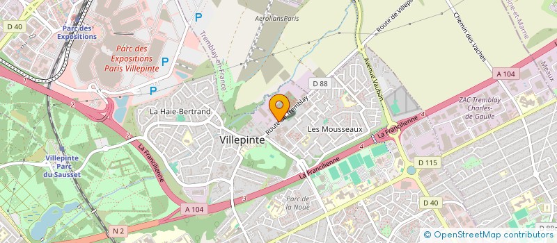 localisation de l'entreprise LA VILLEPINTOISE à VILLEPINTE