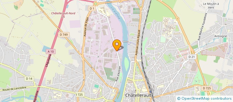 localisation de l'entreprise LA VILLETTE à CHATELLERAULT