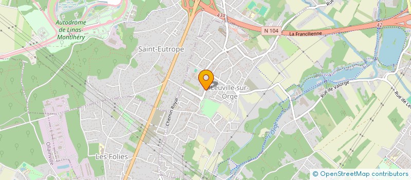 localisation de l'entreprise LA VIMATHE  LEUVILLE-SUR-ORGE
