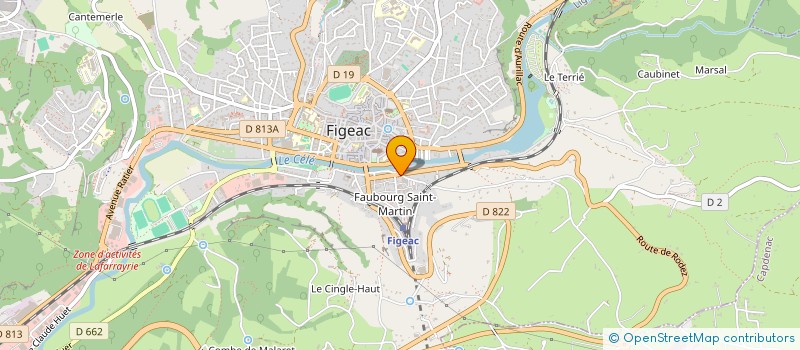 localisation de l'entreprise LA VINADIE  FIGEAC