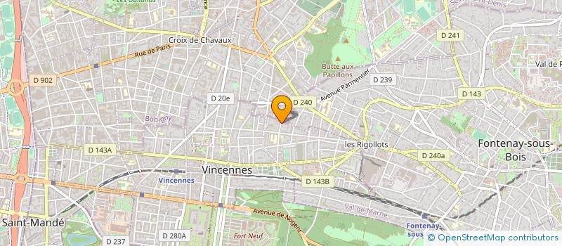 localisation de l'entreprise LA VINCENOISE  VINCENNES