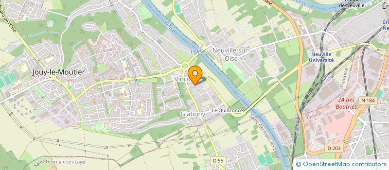 localisation de l'entreprise LA VINCOURIENNE  JOUY-LE-MOUTIER